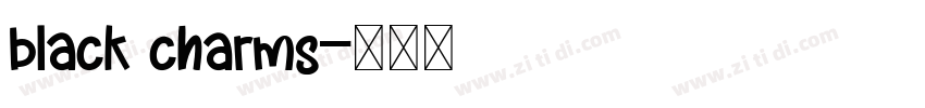 black charms字体转换